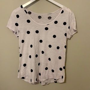 Polka dot t-shirt from Loft in M